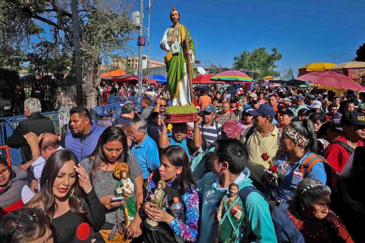 Celebran a San Judas Tadeo en Iglesia de San Hipólito