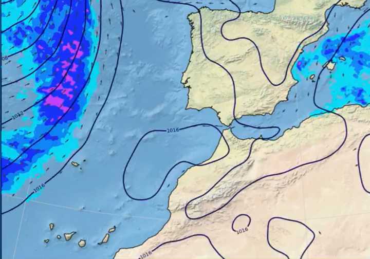 La Aemet publica una imagen que deja claro lo que impactará en Canarias en cuestión de horas
