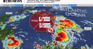 Tropical Storm Melissa forms in the Atlantic. Maps show its forecast path.