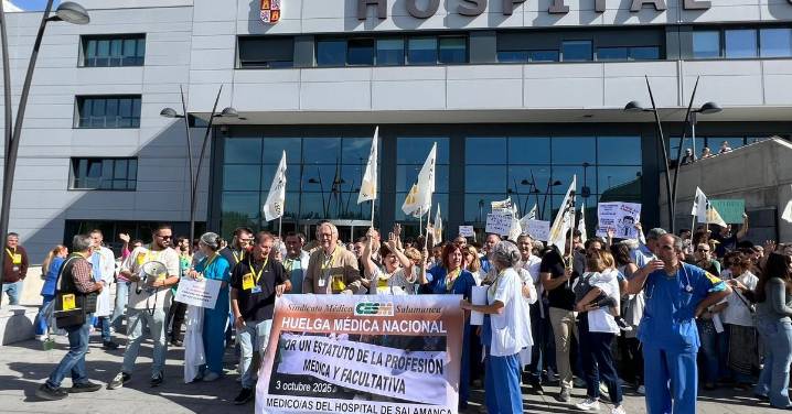 Huelga de médicos contra el borrador de Estatuto Marco en Salamanca 3 de octubre