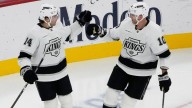 Laferriere and Fiala score in 2nd-period burst to back Forsberg in Kings' 3