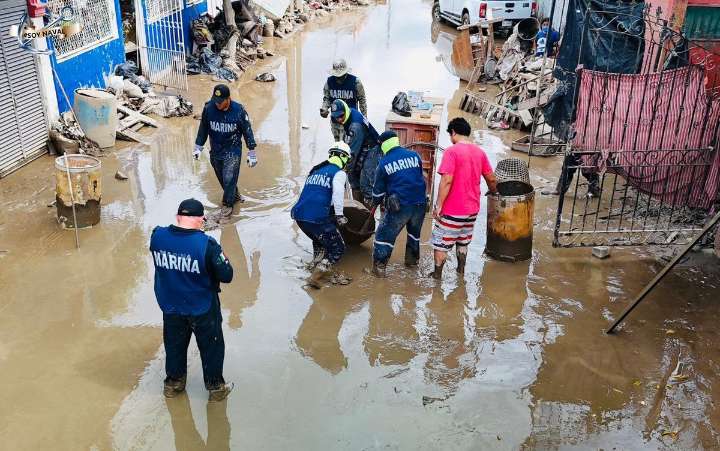 Activa Marina fase de auxilio en municipios del sur de Chiapas