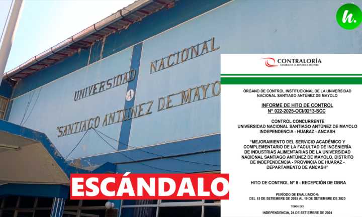 ESCÁNDALO: UNASAM recepciona «a ciegas» obra de S/ 62 millones