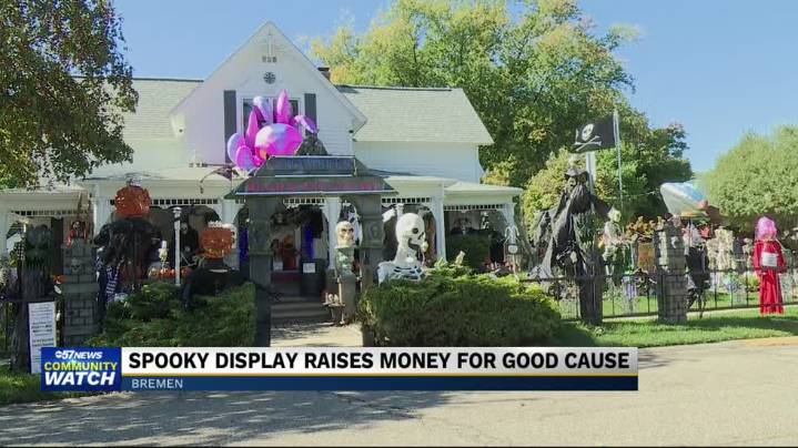 Spiders, Skeletons, and more, one Bremen house goes all out for the spooky season