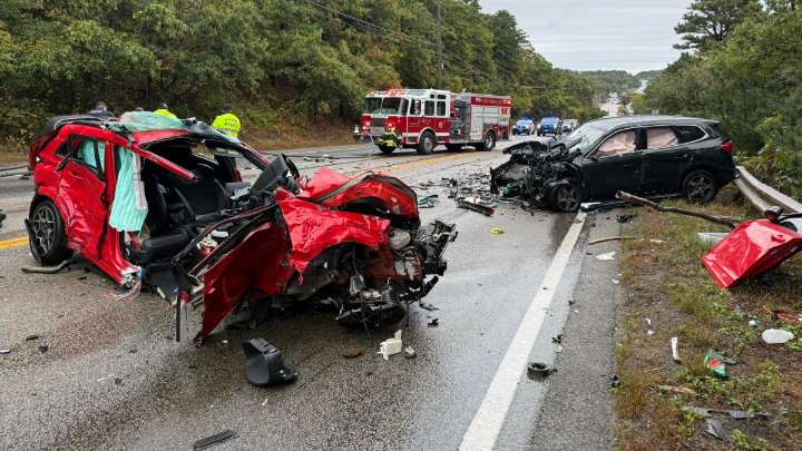 Bourne, MA car crash closes Route 6, police say