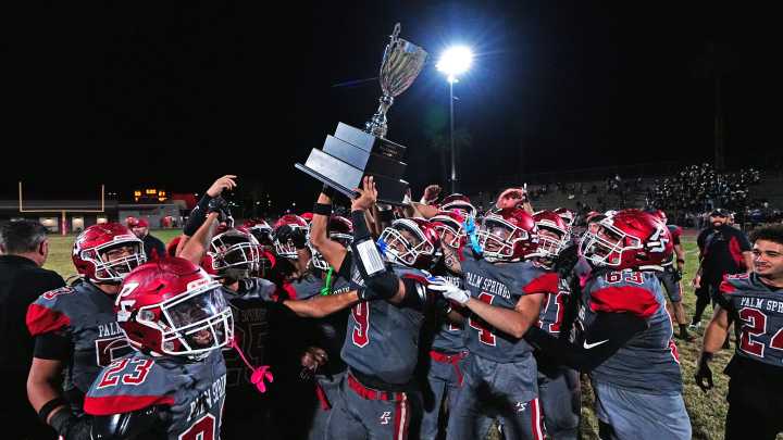 Palm Springs football defeated Rancho Mirage 33-21 in Ramon Road Rivalry game