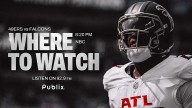 Where to watch Atlanta Falcons at San Francisco 49ers
