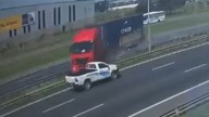 Así fue el trágico accidente en Panamericana: video del violento impacto frontal