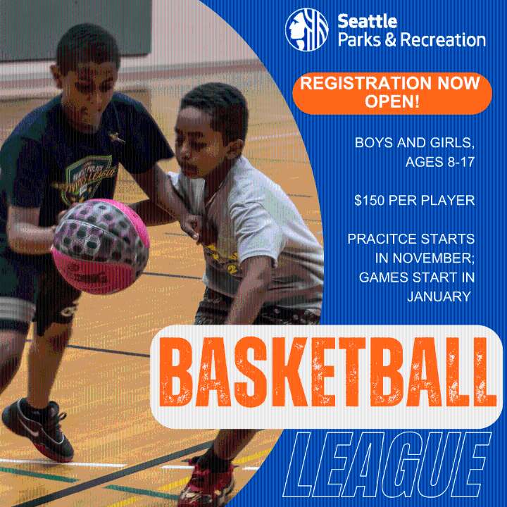 Sign Up Now for Seattle Parks and Recreation Youth Basketball Season! 