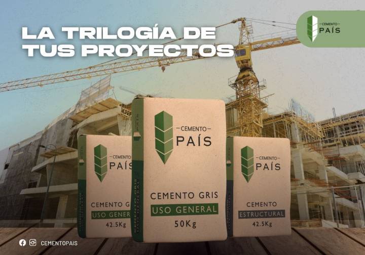 Cemento País se sigue fortaleciendo con su trilogía de productos en proyectos de construcción