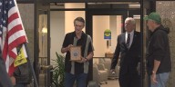 Dozens escort unclaimed cremated remains of Veteran to final resting place
