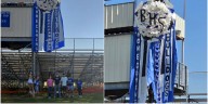 Texas-sized mum: Bosqueville students design and build giant 16 foot mum for homecoming