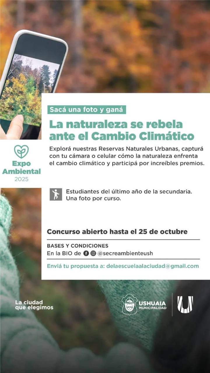 Concurso de fotografía para estudiantes: “La naturaleza se rebela ante el cambio climático”
