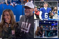 Jaxson Dart's mom gets 'emotional' in interview after thrilling Giants win