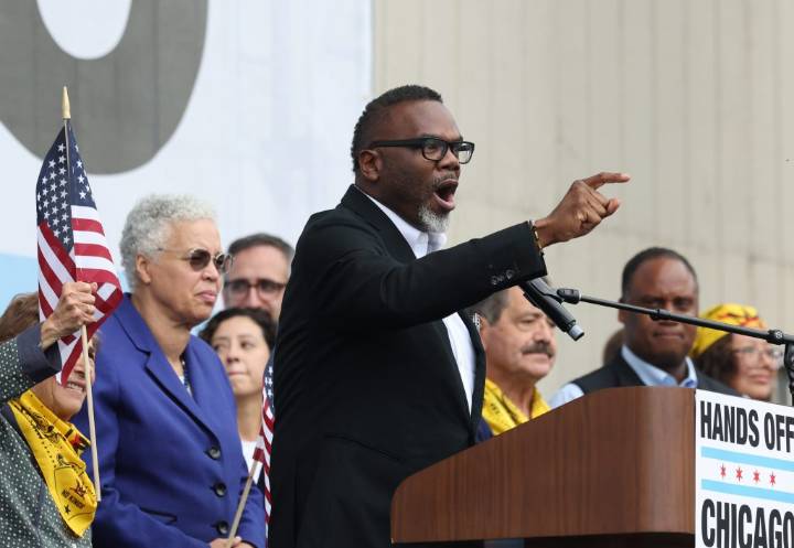 Mayor Brandon Johnson sues Trump over threat to cut emergency funding