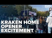 Excited fans welcome the Seattle Kraken back to the ice for season opener at home