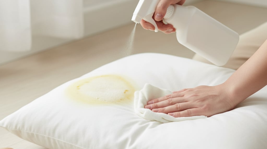 Cómo eliminar las manchas de la almohada con un truco casero y sin dañarla