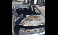 VIDEO | Incendio total de un vehículo en la 9 de Julio de Villa Mercedes; el conductor resultó ileso