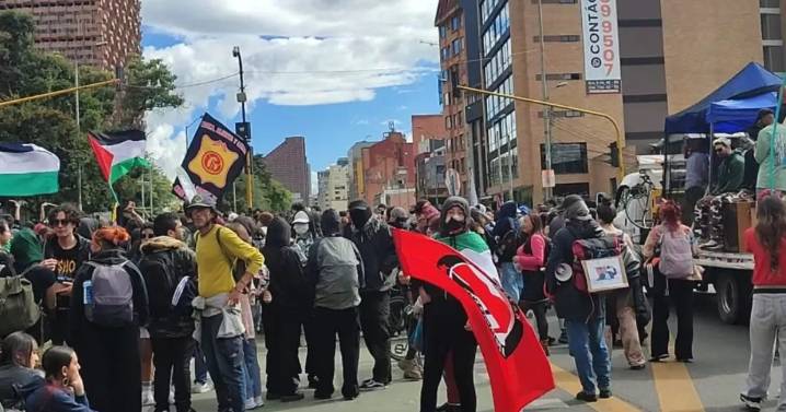 🔴En vivo: así avanzan las marchas pro Palestina hoy 7 de octubre en Bogotá