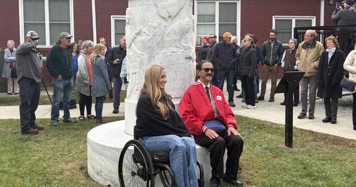 Rutland Sculpture Trail monument honors Gift of Life Marathon heroes