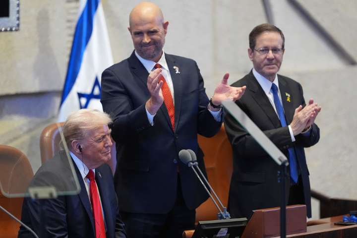 Israel lauds Trump during visit for living hostages' release