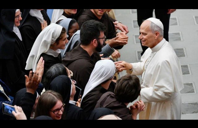 El Papa a los consagrados: Sean portadores de concordia con la palabra y el ejemplo