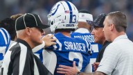 Colts K Spencer Shrader leaves game vs Raiders due to personal foul call