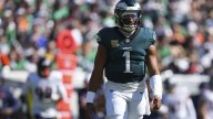 Eagles' Jalen Hurts explains why he ran to end zone on Hail Mary play vs. Broncos