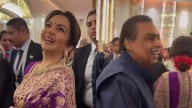 Nita Ambani Dazzles In Purple Banarasi Saree As Ambanis Host Grand Diwali Party