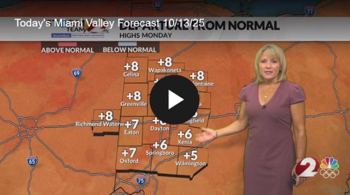 Starting off the week warm, but cooler air arrives mid