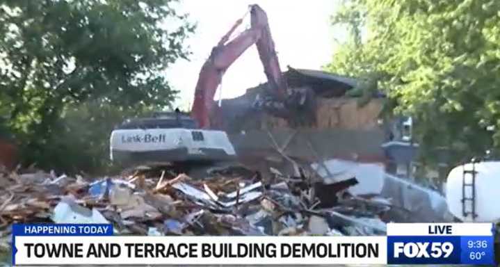 Final wrecking ball swings at Towne and Terrace complex
