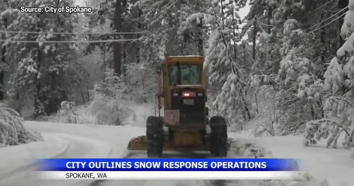Spokane launches snow response plan for winter months