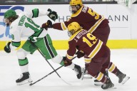 UND’s power play cools off in series split with Minnesota
