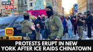 ‘No More Raids!’: Protesters Clash With Authorities in NYC After ICE Storms Chinatown