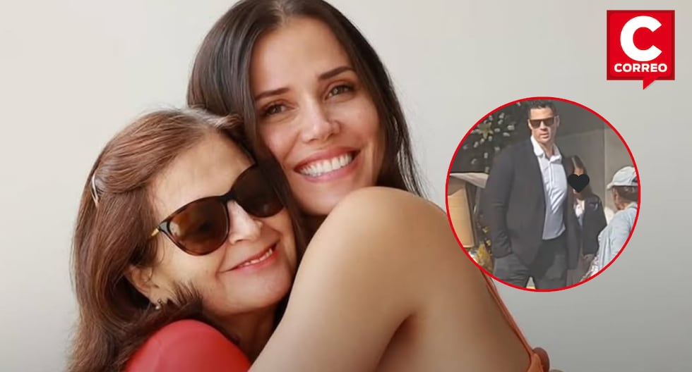 Gustavo Salcedo fue captado en el velorio de la madre de Maju Mantilla tras su separación