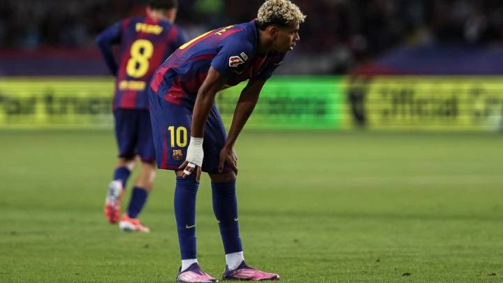 Lamine Yamal vuelve a lesionarse del pubis y no jugará el Sevilla
