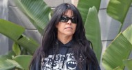 Kourtney Kardashian Goes Cozy in Black & White Hoodie While Furniture Shopping in Beverly Hills | Kourtney Kardashian 