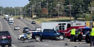 Shreveport Police responding to major accident on N. Market