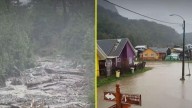 "Temporal severo": Videos muestran caminos cortados y ríos desbordados en la zona austral de Chile