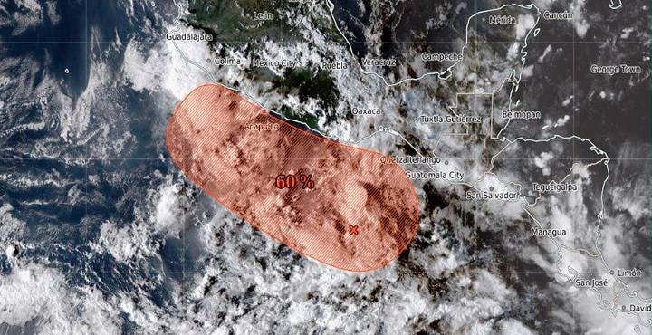 ¿Nuevo ciclón? Zona de baja presión frente a Oaxaca podría evolucionar en próximos días