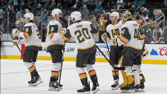 Golden Knights rally for 4-3 win in overtime after Sharks' late