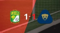 Liga MX: Pumas UNAM empató 1-1 contra León sobre el final del partido