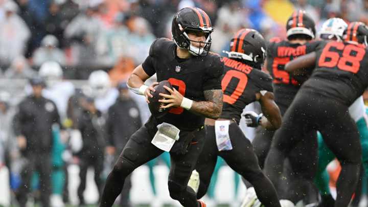 Browns QB Dillon Gabriel's stats against Miami Dolphins