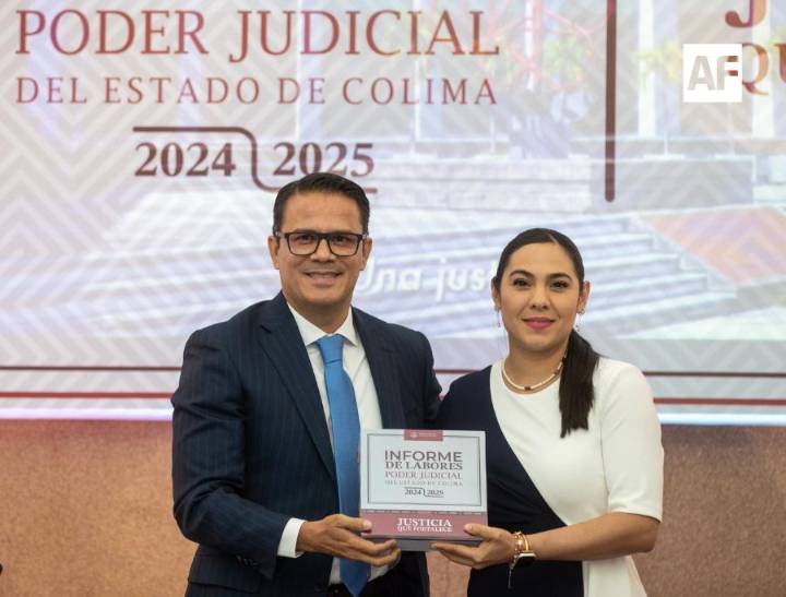 Gobernadora de Colima acudió al informe 2024-2025 del Tribunal Superior de Justicia del Estado