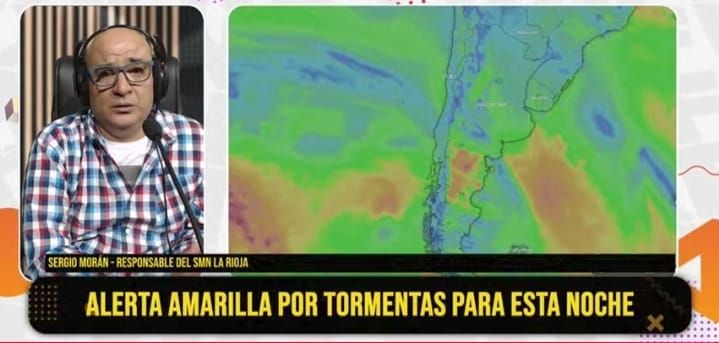 Sergio Morán: “La alerta amarilla por tormentas incluye a Capital, Arauco, Castro Barros y Sanagasta”