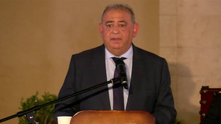 El delegado del Gobierno en Baleares convierte el patrón de la Policía en un mitin propalestino