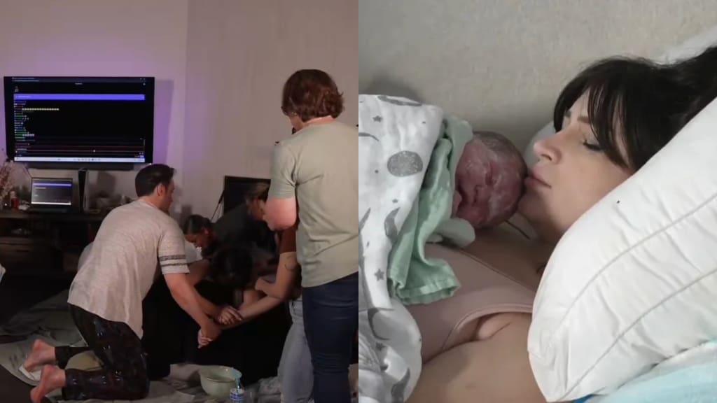 Influencer da a luz EN VIVO en Twitch y deja a más de 50 mil personas sin palabras