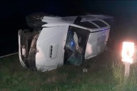 Una camioneta volcó en el tramo del sur entrerriano de la Autovía Ruta 12