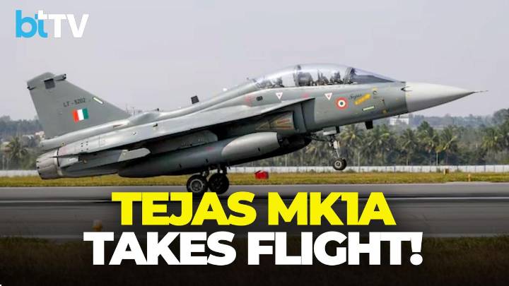 India’s Tejas Mk1A Takes Maiden Flight | Rajnath Singh Unveils HAL’s New Jet Line
