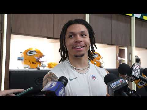 Packers receiver Christian Watson talks about return to practice since his ACL injury